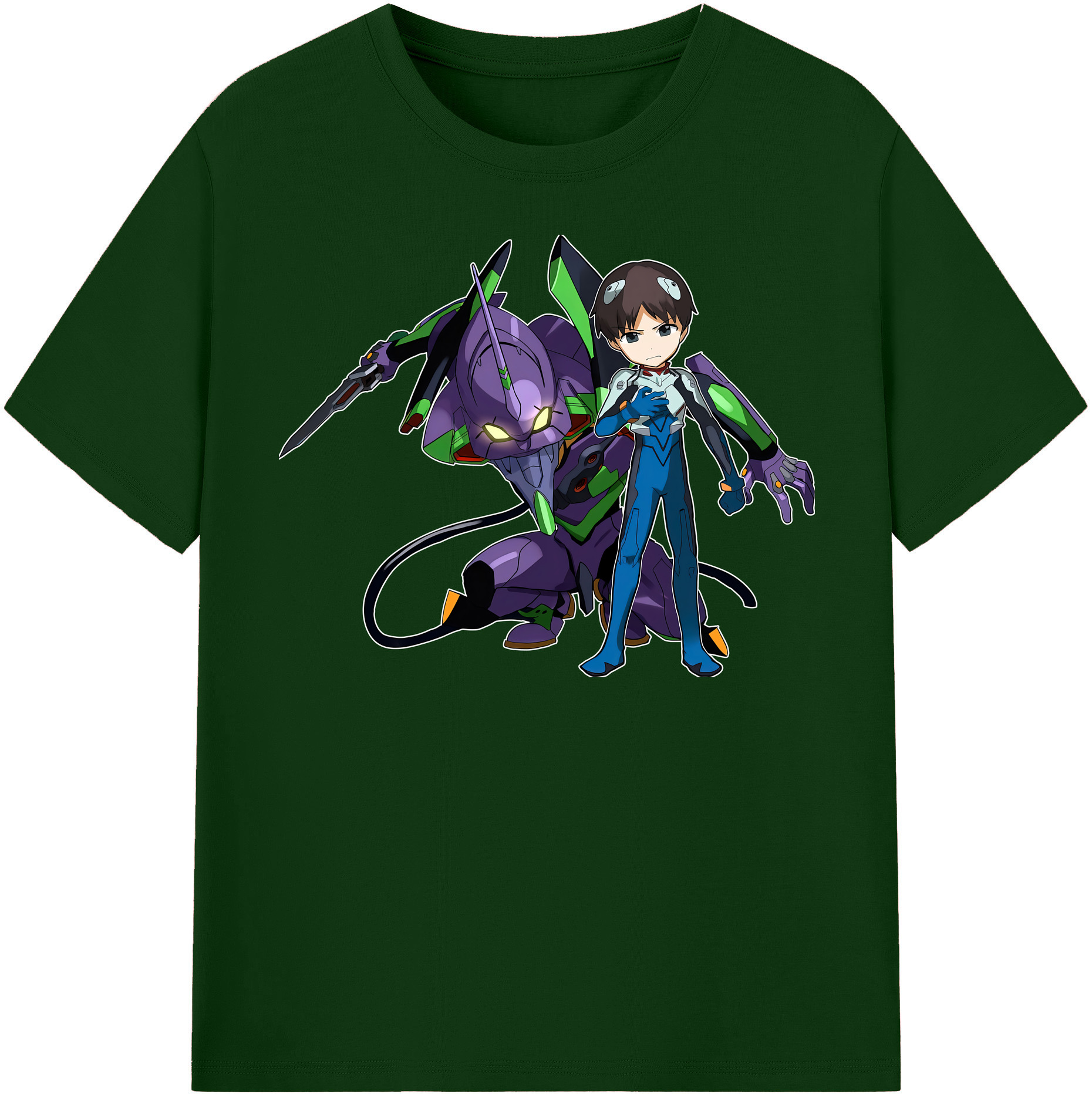 （画像用） EVA 新世紀エヴァンゲリオン 綿100％半袖Tシャツ（フロントプリント）